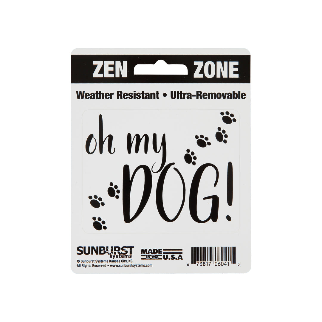 4” x 5” Oh My Dog Decal