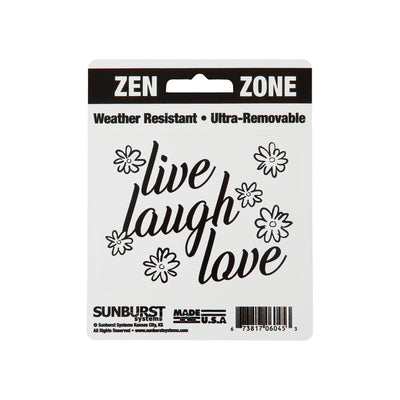 4” x 5” Live, Laugh, Love Decal