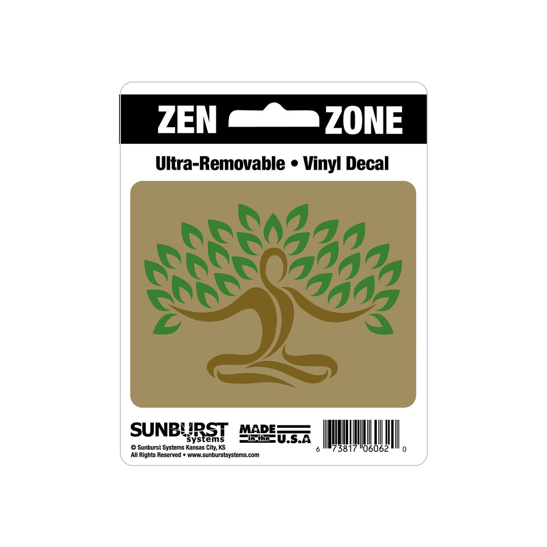 4” x 5” Yoga Tree Decal