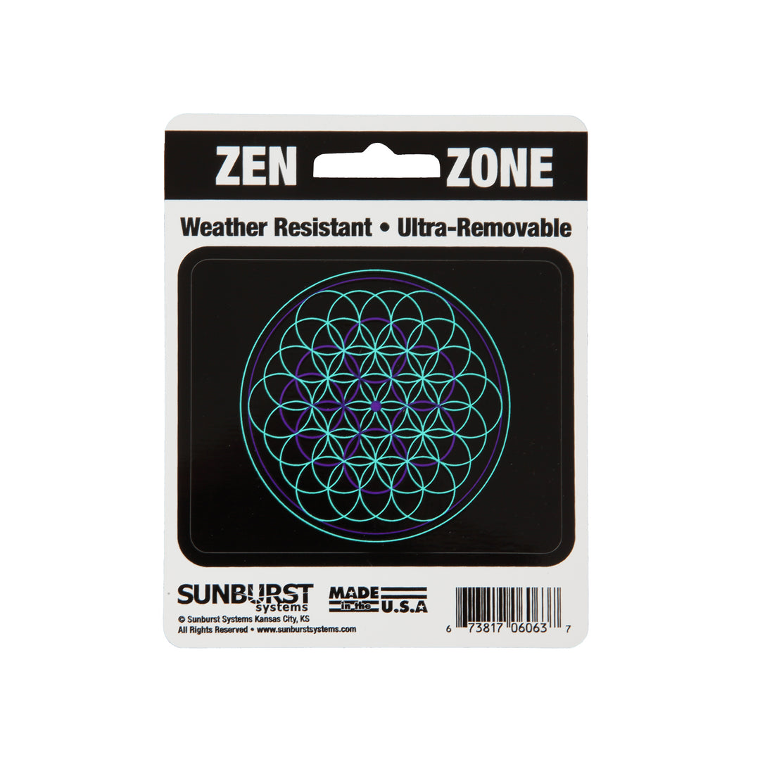 4” x 5” Flower of Life Decal