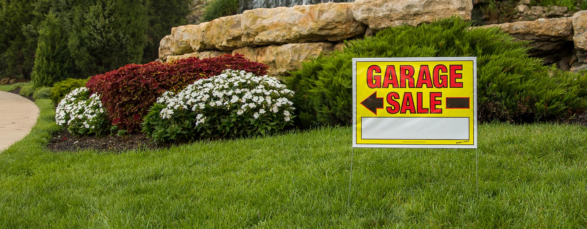 Bright, bold, colorful signs that are guaranteed to get attention for your garage sale.