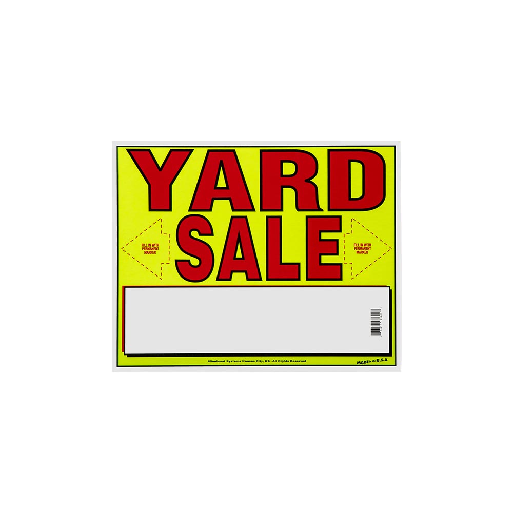 11 x 14 Yard Sale Sign