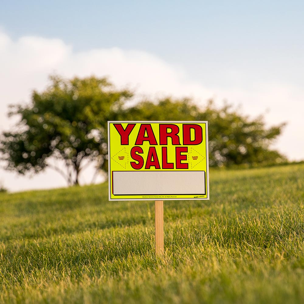 Amazon.com: GARAGE SALE Sign Red Yard Sales Street Signs by