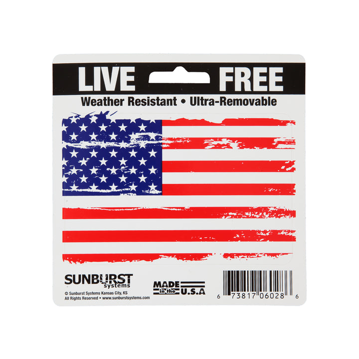 Patriotic Distressed Flag Decal