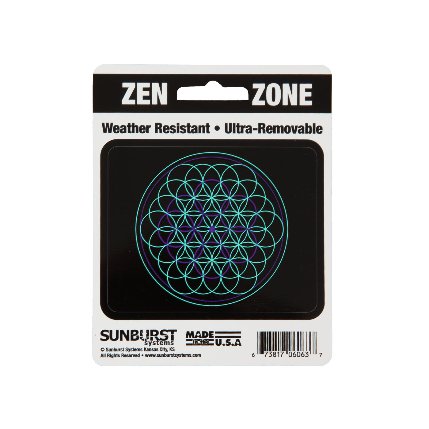 4” x 5” Flower of Life Decal