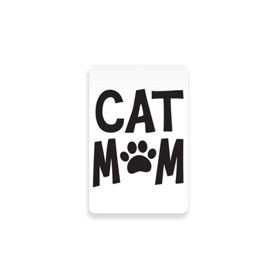 Cat Mom Decal with Cat Print