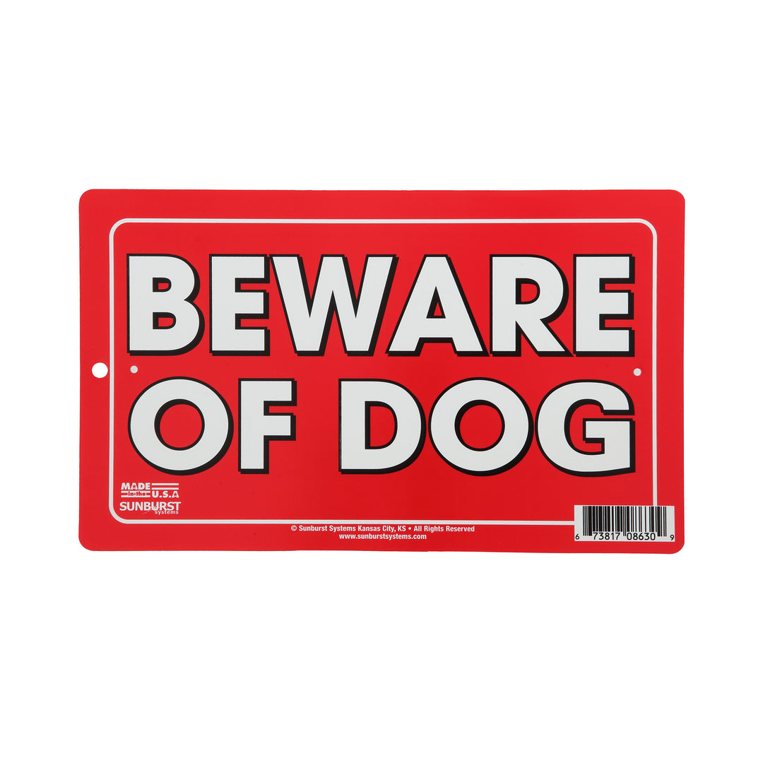 6-x-10-plastic-beware-of-dog-sign-red-sunburstsystems for Free Printable Beware Of Dog Sign 6” x 10” Plastic Beware of Dog Sign (Red) – SunburstSystems for Free Printable Beware Of Dog Sign