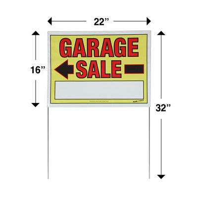 All-Inclusive Garage Sale Kit - 22" x 32" Sign Dimensions