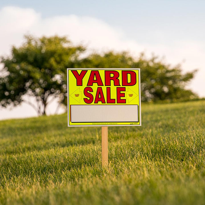 Neon Yellow Yard Sale 
